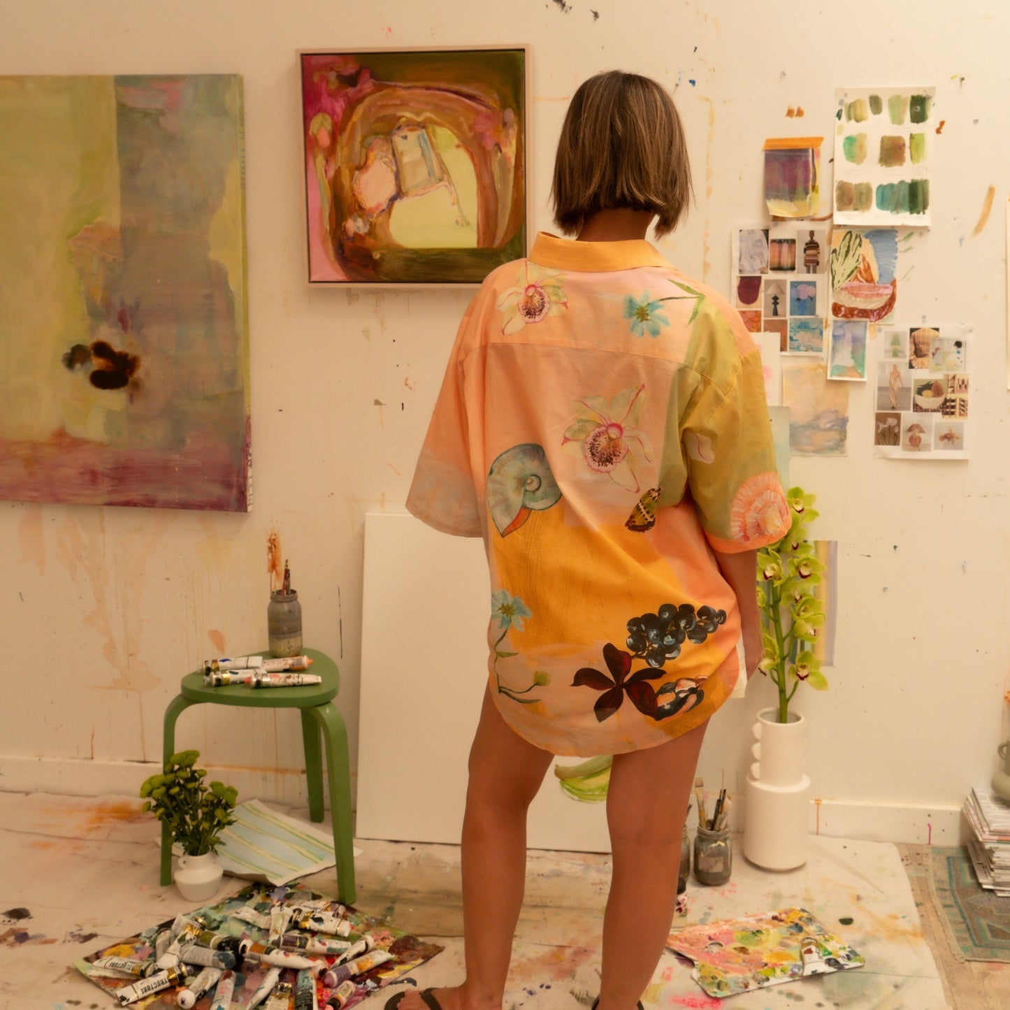 Wandering Folk X Annie Everingham - Over Swim Shirt - Pastel Sea