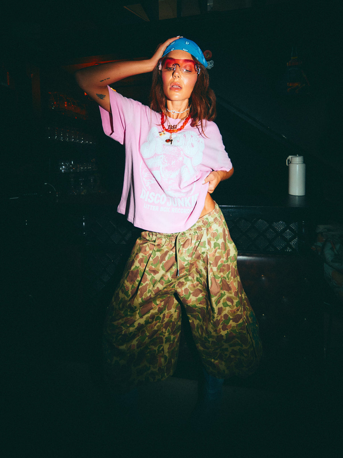 Sabbi - DJ Cat Tee - Pink