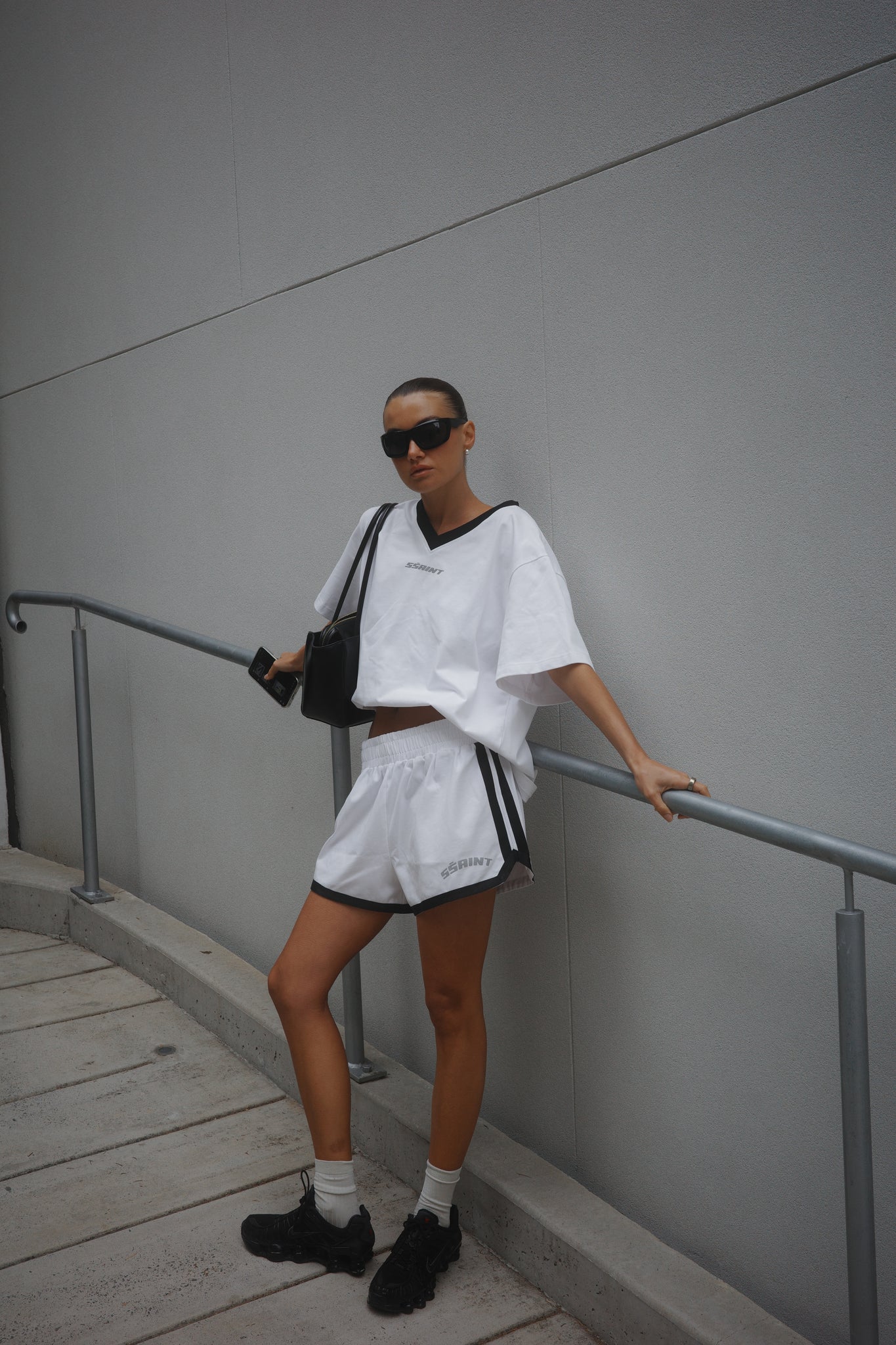 SSAINT Apparel - Reflective V Shorts - White