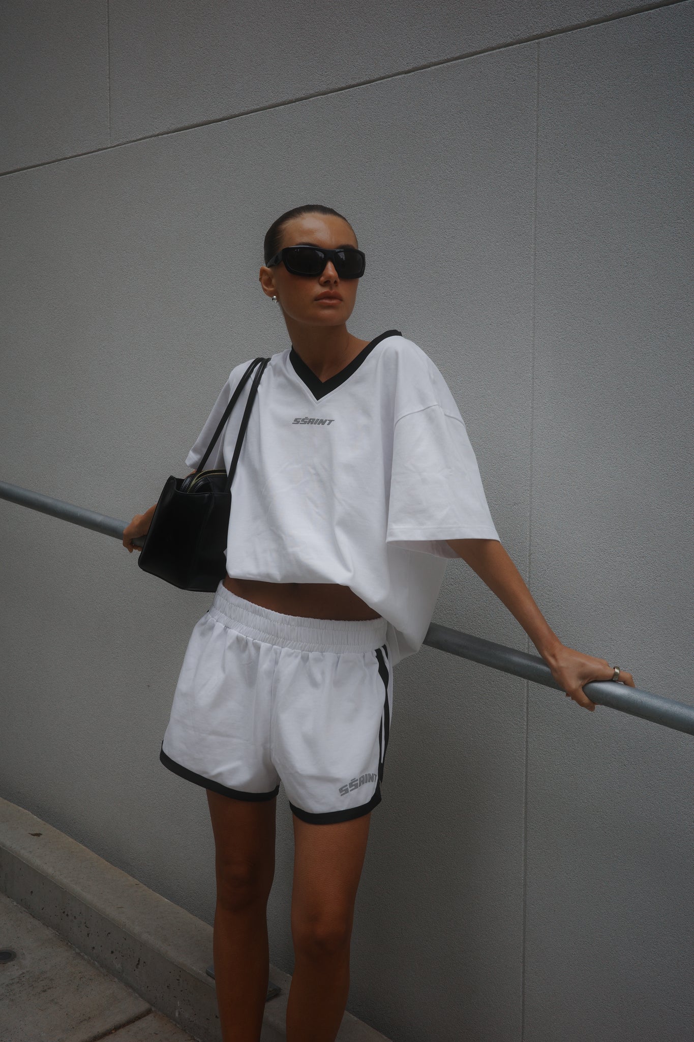 SSAINT Apparel - Reflective V Shorts - White