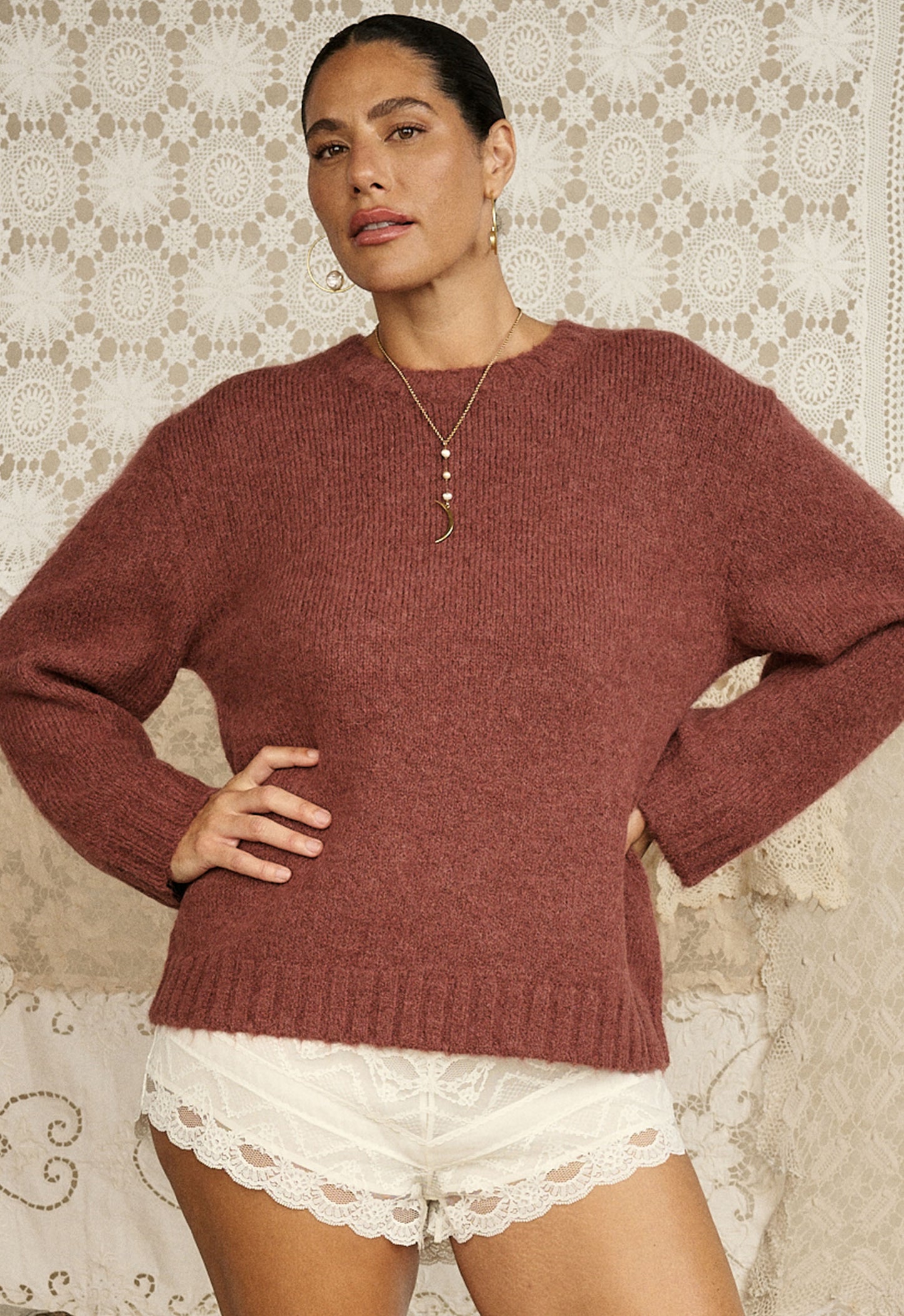 Spell - Plum & Lucy Sweater - Cocoa