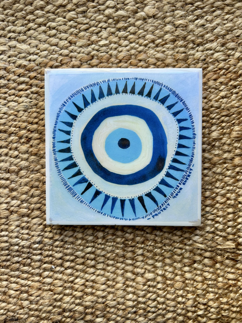 Sue Fantini Art - Protect Your Energy - Handmade Tile