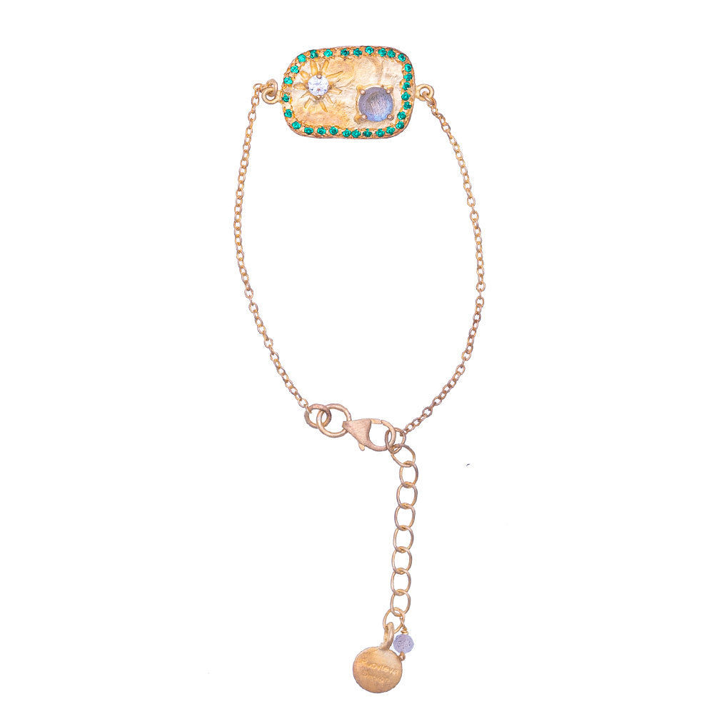 Rubyteva Design - Fez Chain Bracelet - Labradorite