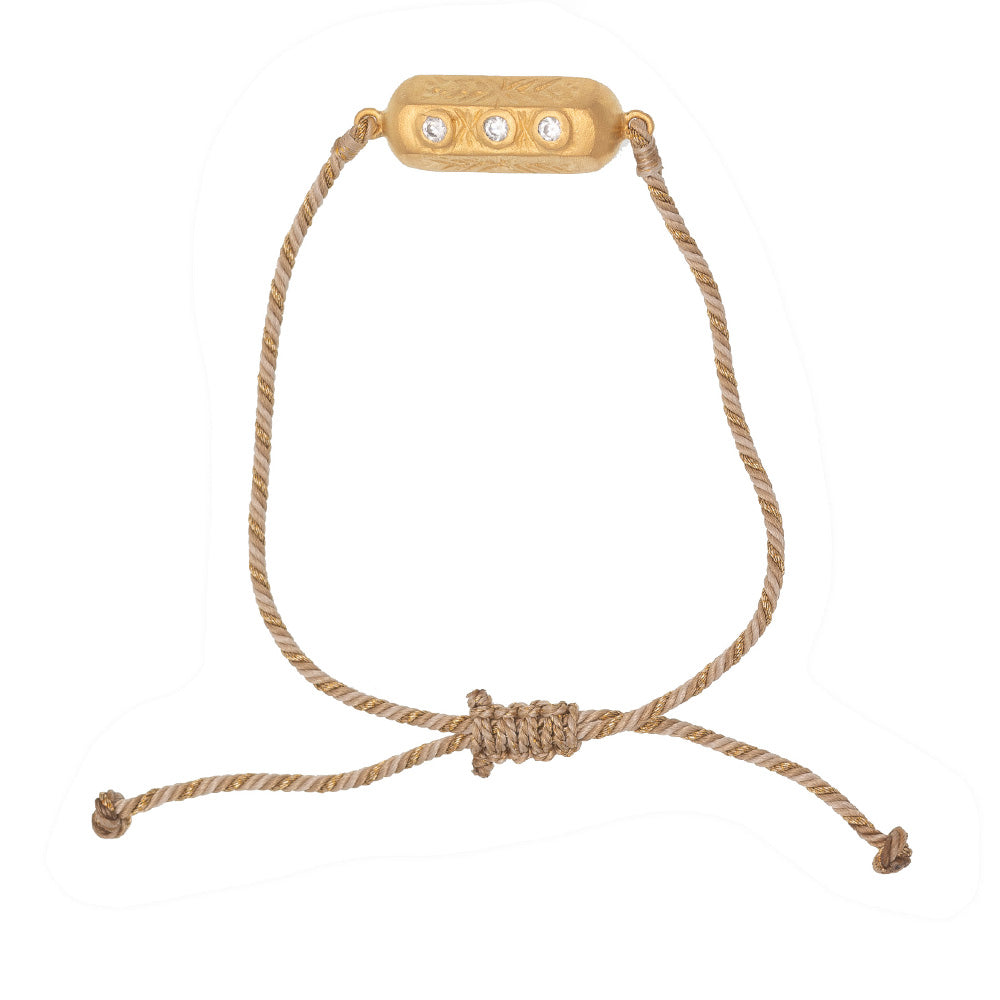 Rubyteva Design - Adjustable Cubic Zirconia Brahma Bracelet