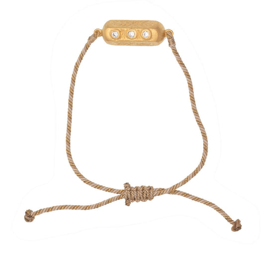 Rubyteva Design - Adjustable Cubic Zirconia Brahma Bracelet