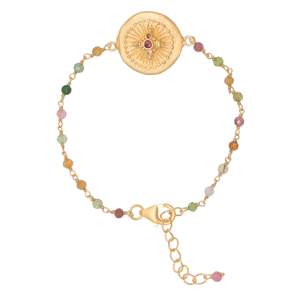 Rubyteva Design - Multi Tourmaline Haveli Bracelet