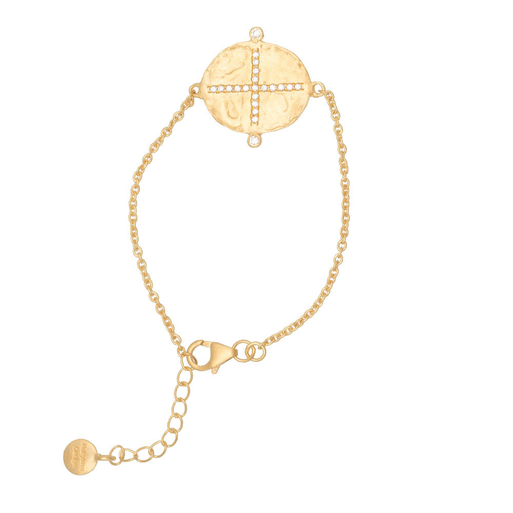Rubyteva Design - Cubic Zirconia Cross Bracelet