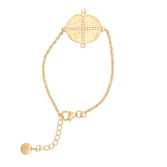 Rubyteva Design - Cubic Zirconia Cross Bracelet