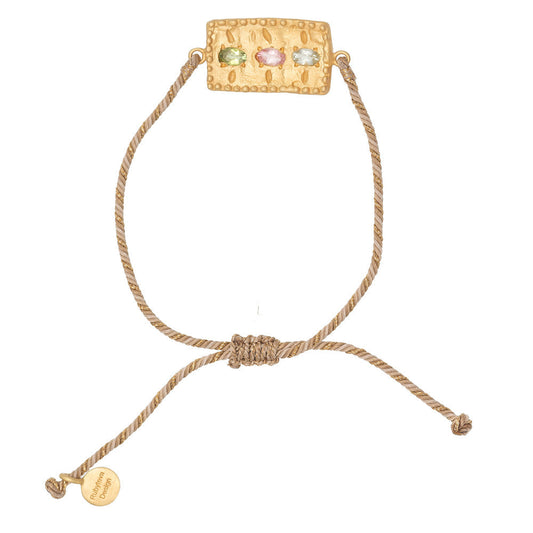 Rubyteva Design - Adjustable Amira Bracelet - Beige