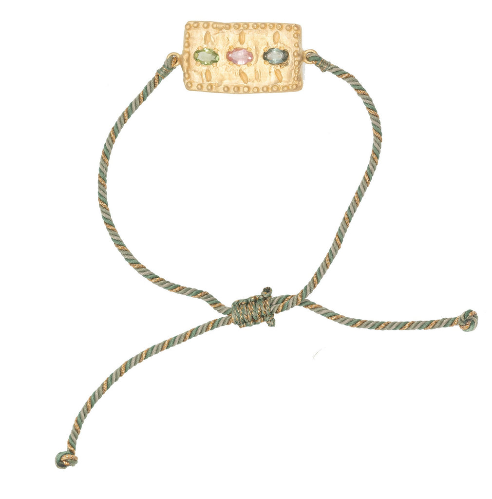 Rubyteva Design - Adjustable Amira Bracelet - Green