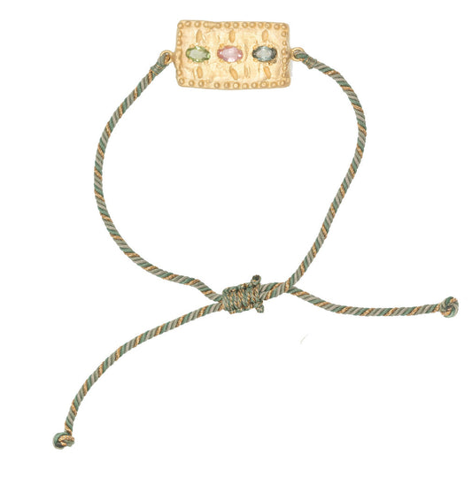 Rubyteva Design - Adjustable Amira Bracelet - Green