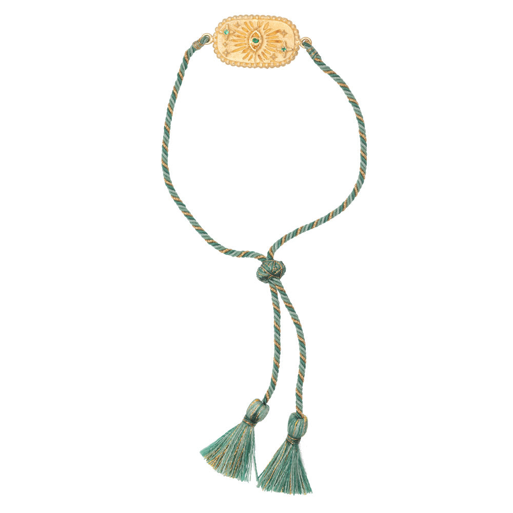 Rubyteva Design - Adjustable Berber Bracelet - Green