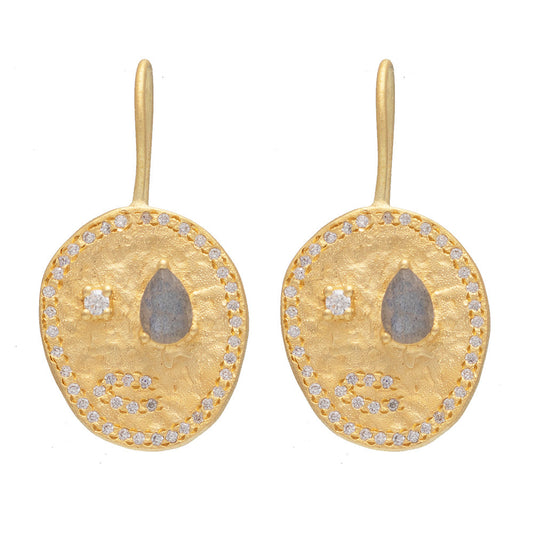 Rubyteva Design - Labradorite Alila Earrings