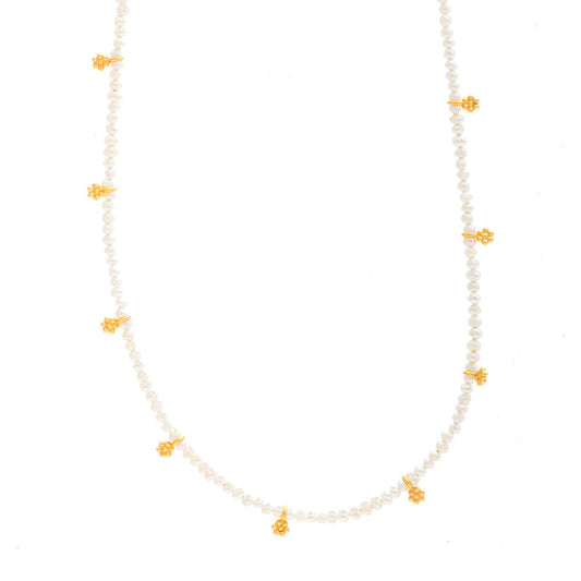Rubyteva Design - Pearl Beaded Necklace