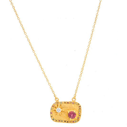 Rubyteva Design - Fez Necklace - Pink Tourmaline