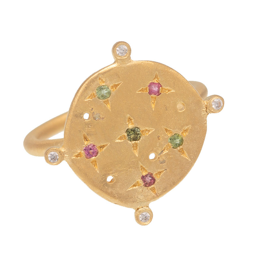 Rubyteva Design - Multi Tourmaline Souk Ring