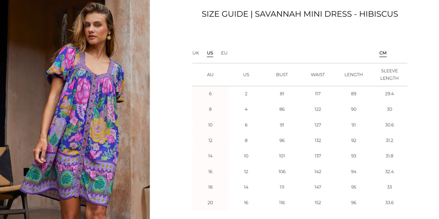 Nine Lives Bazaar - Savannah Mini Dress - Hibiscus