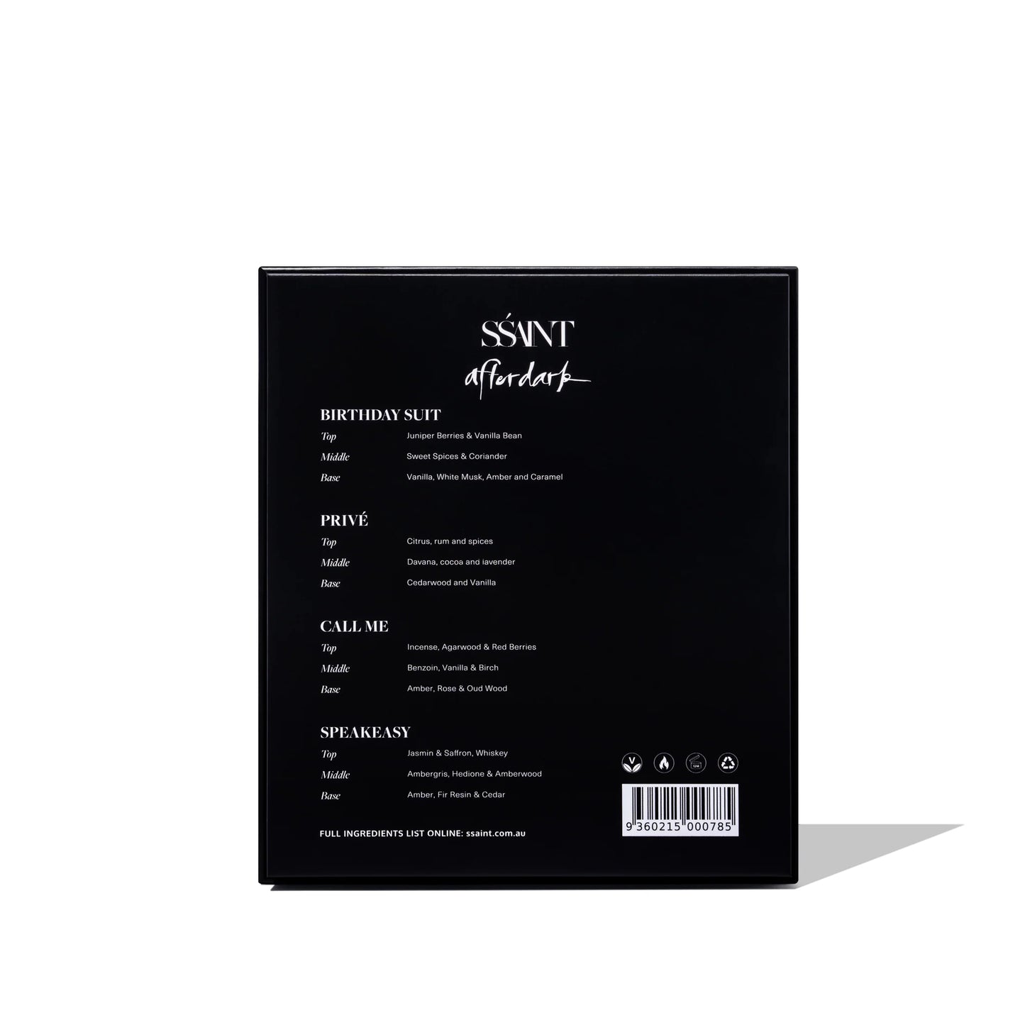 SSAINT Parfume - After Dark Travel Set