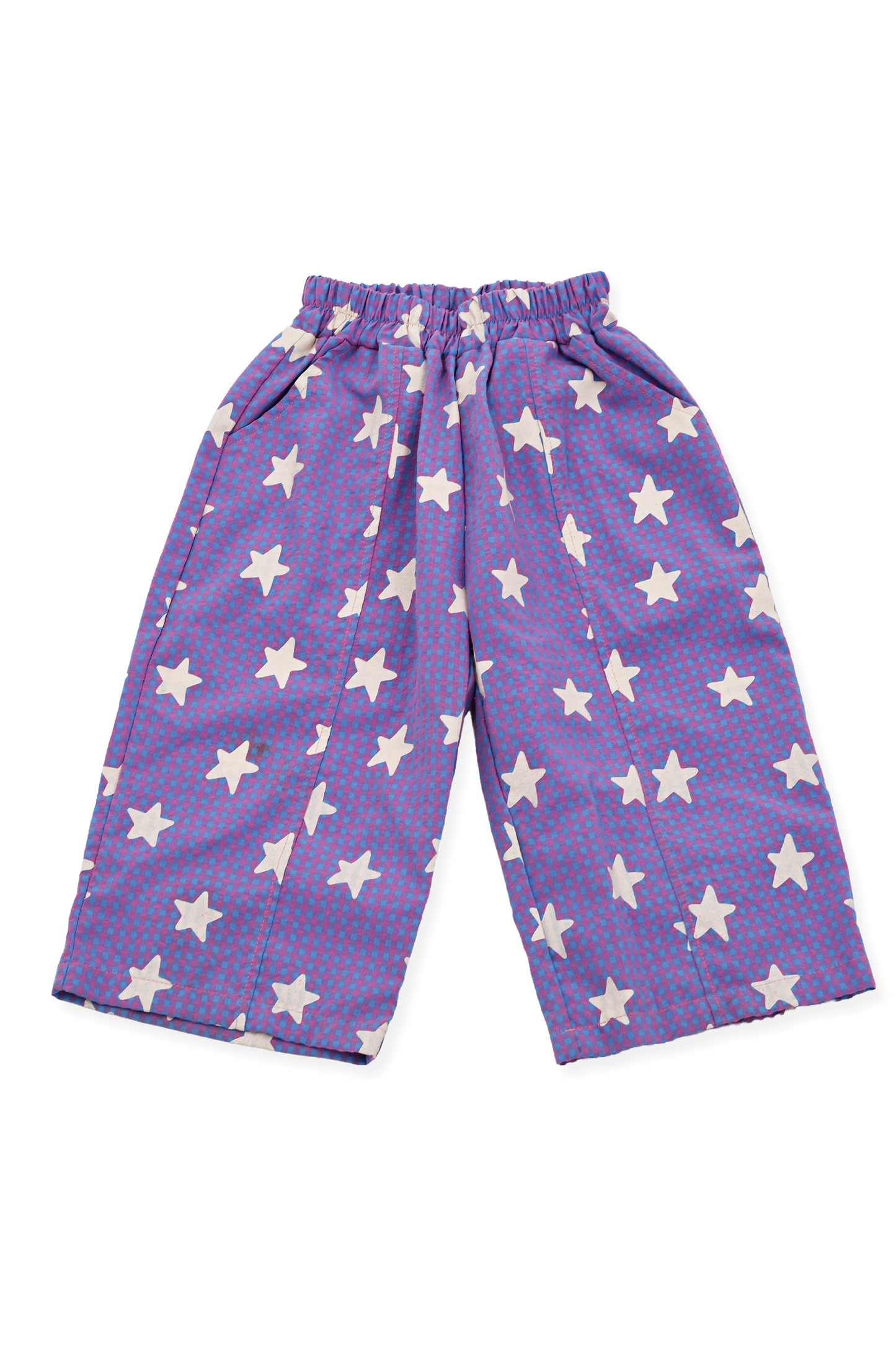 Sunday Siblings - Dusty Star Pants - Purple Gingham