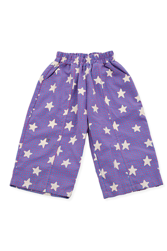 Sunday Siblings - Dusty Star Pants - Purple Gingham