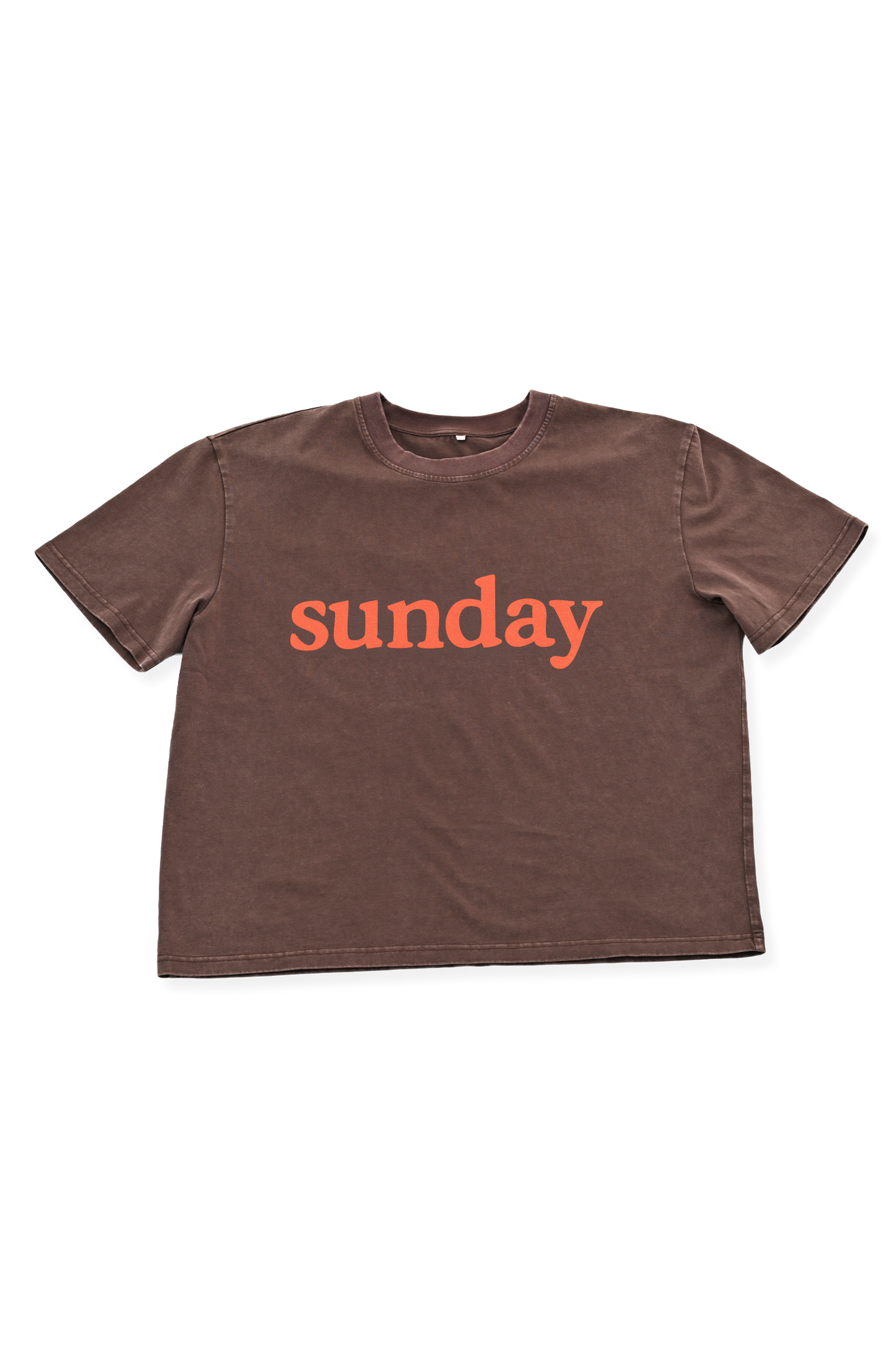 Sunday Siblings - Sunday Tee - Brown + Orange