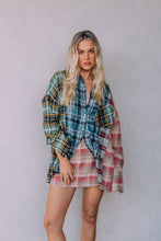 Load image into Gallery viewer, Sabbi - The You&#39;re Magic Flannel Skirt - Pink + Green
