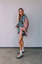 Load image into Gallery viewer, Sabbi - The You&#39;re Magic Flannel Skirt - Pink + Green
