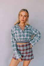 Load image into Gallery viewer, Sabbi - The You&#39;re Magic Flannel Skirt - Blue + Red
