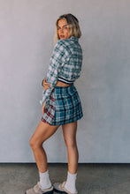 Load image into Gallery viewer, Sabbi - The You&#39;re Magic Flannel Skirt - Blue + Red
