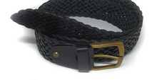 Load image into Gallery viewer, Marrakesh Narrow Leather Belt T-bar Tan, Chocolate &amp; Black
