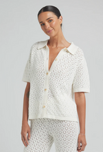 Load image into Gallery viewer, Poolside Paradiso - Mimosa Knit Shirt - Gardenia
