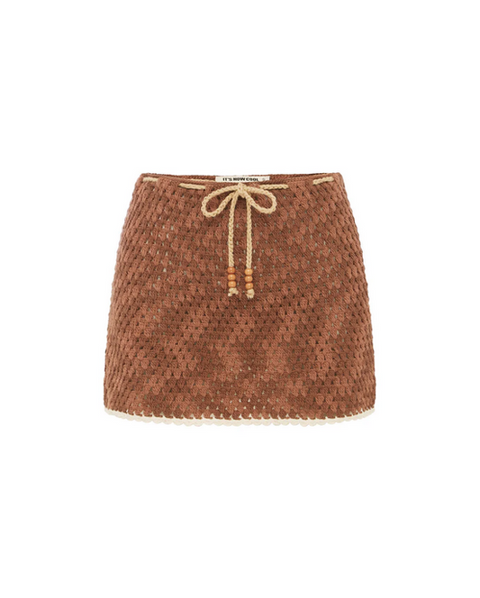 INC - The Mini Crochet Skirt - Azul