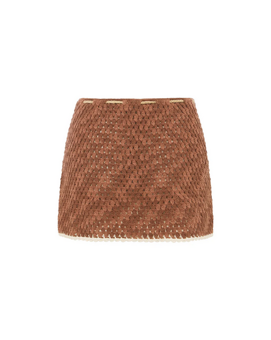 INC - The Mini Crochet Skirt - Azul