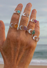 Load image into Gallery viewer, Silver Rings - Single Stone - Moon Magic
