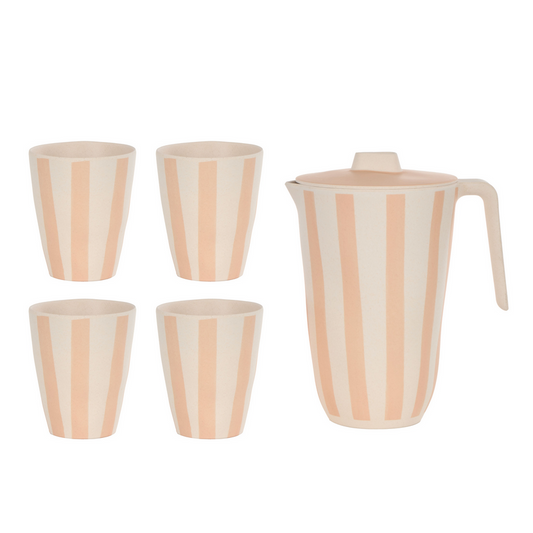 Davis & Waddell - Saltara Bamboo Fibre Jug 1.7L & 4pcs Tumblers