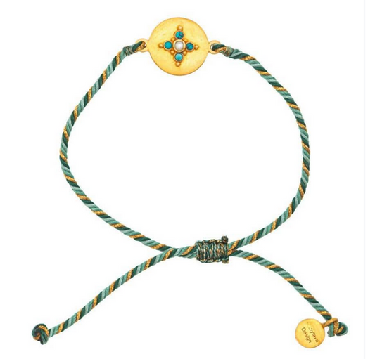 Rubyteva Design - Casablanca Adjustable Bracelet - Turquoise