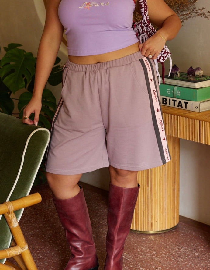 Only Lovers Left - Weekend Jorts - Smokey Amethyst