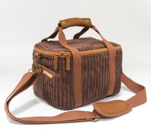 Wandering Folk - Large Cord Cooler Bag - Chocolate