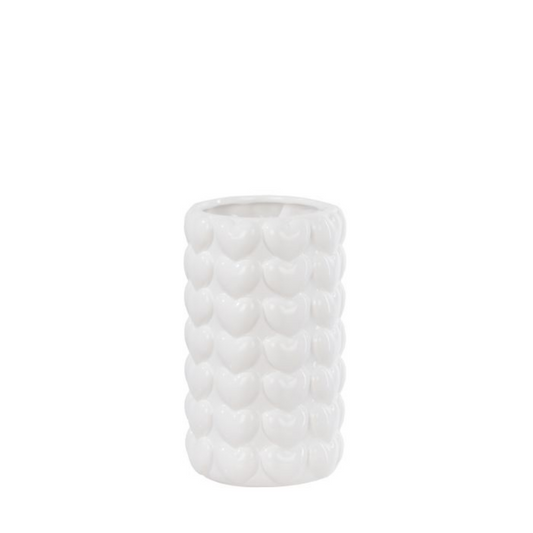 Emporium - Sweetheart Vase - White