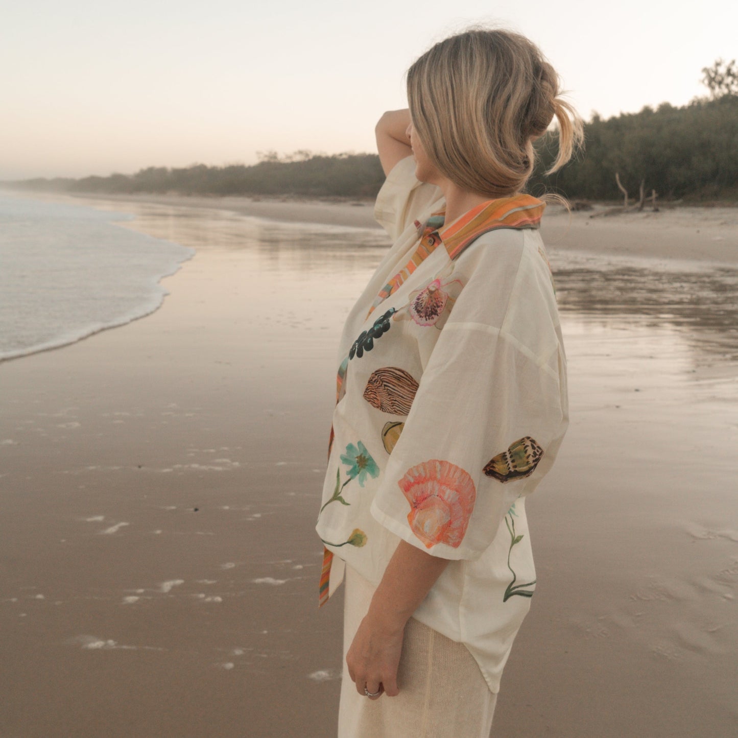 Wandering Folk X Annie Everingham - Over Swim Shirt - Seaside