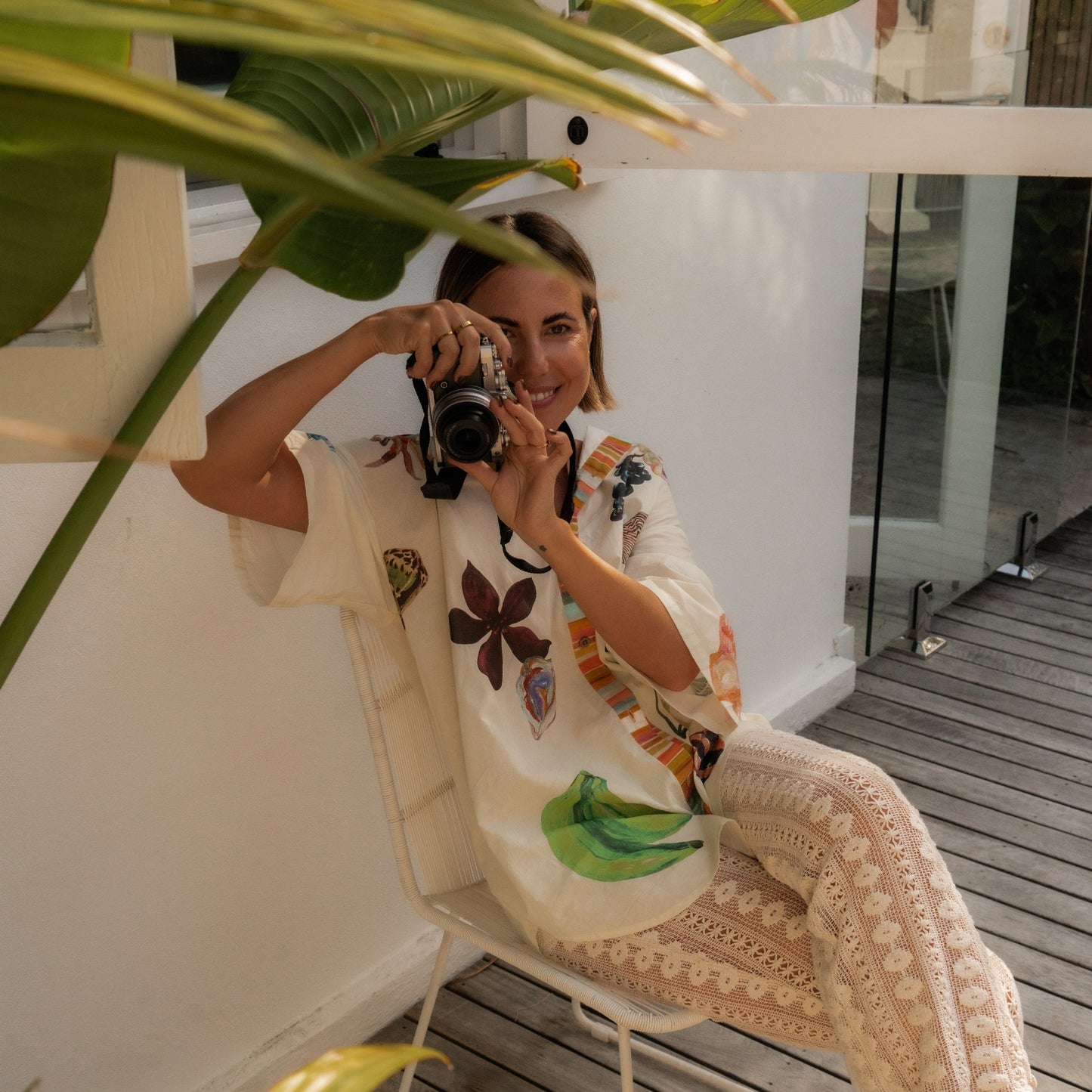 Wandering Folk X Annie Everingham - Over Swim Shirt - Seaside