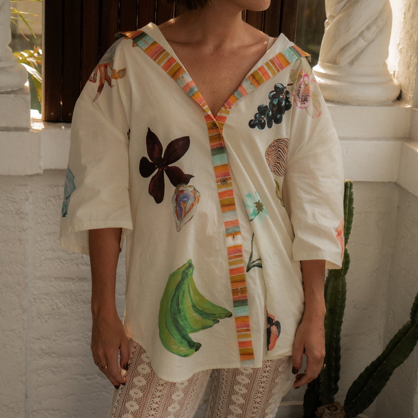 Wandering Folk X Annie Everingham - Over Swim Shirt - Seaside