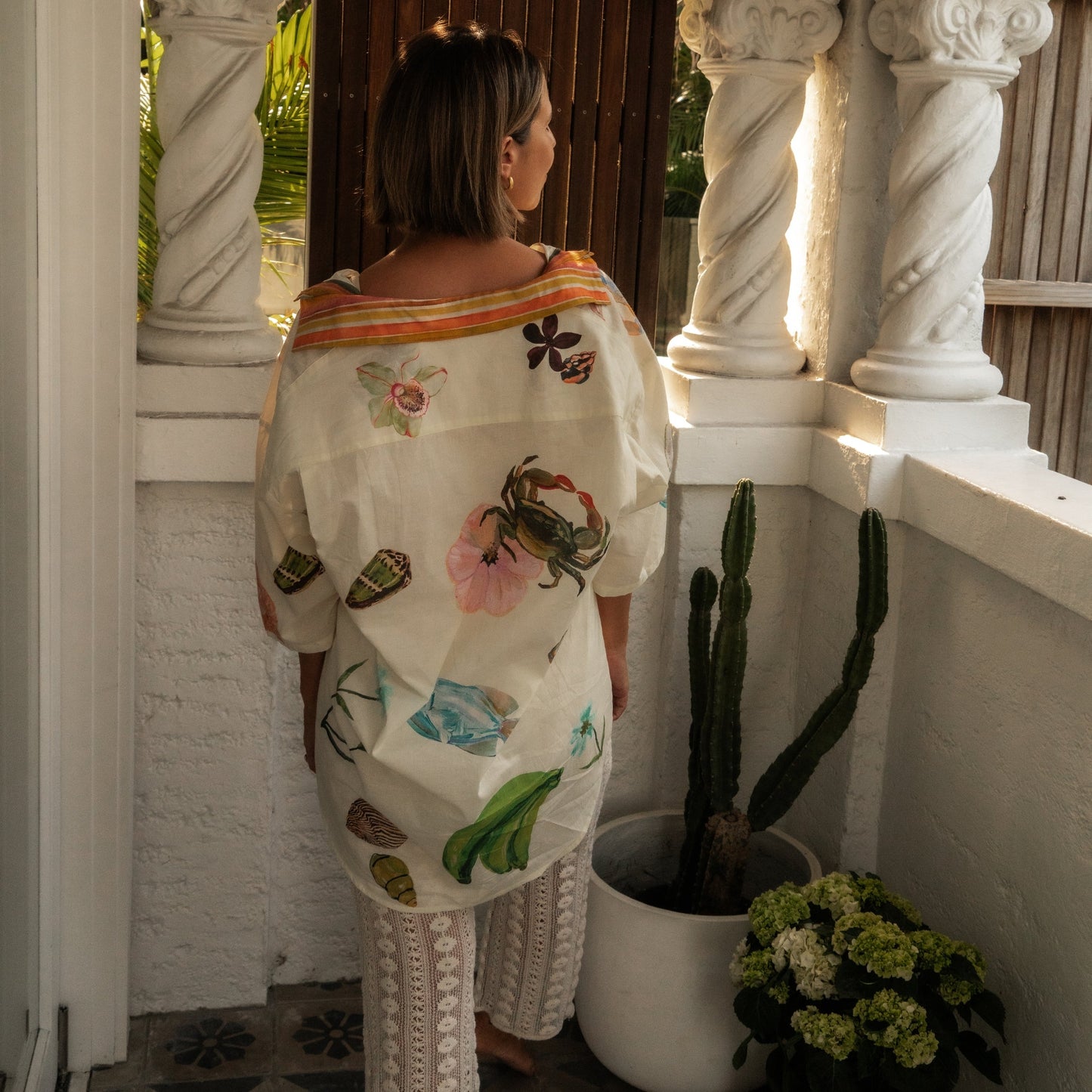 Wandering Folk X Annie Everingham - Over Swim Shirt - Seaside