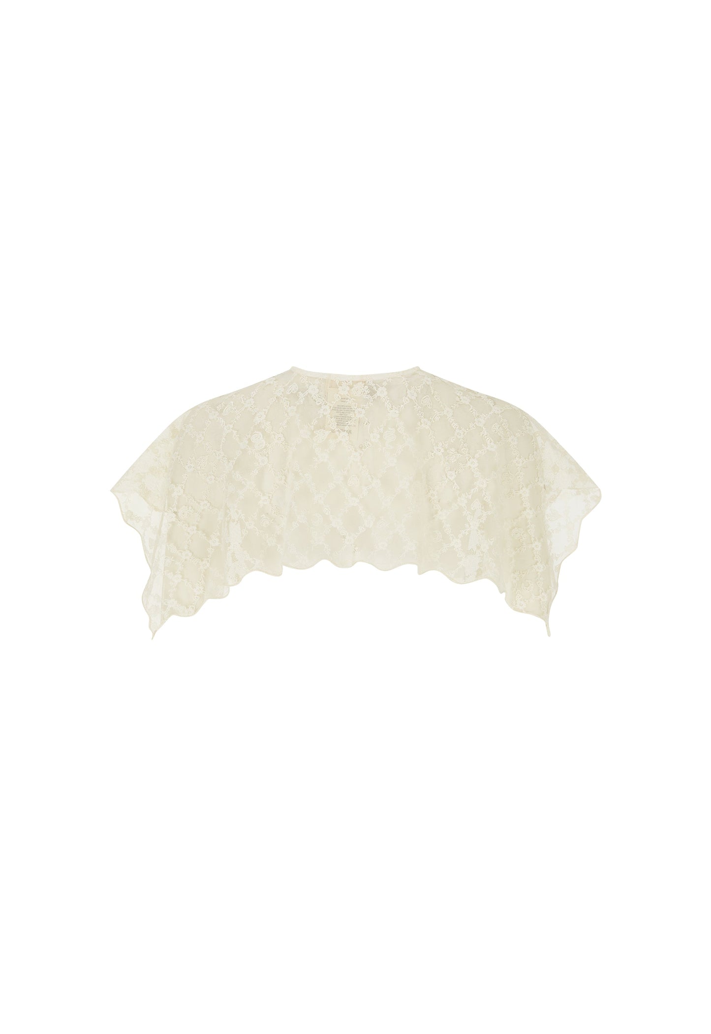 Spell - Serpent Lace Cape - Vintage Cream