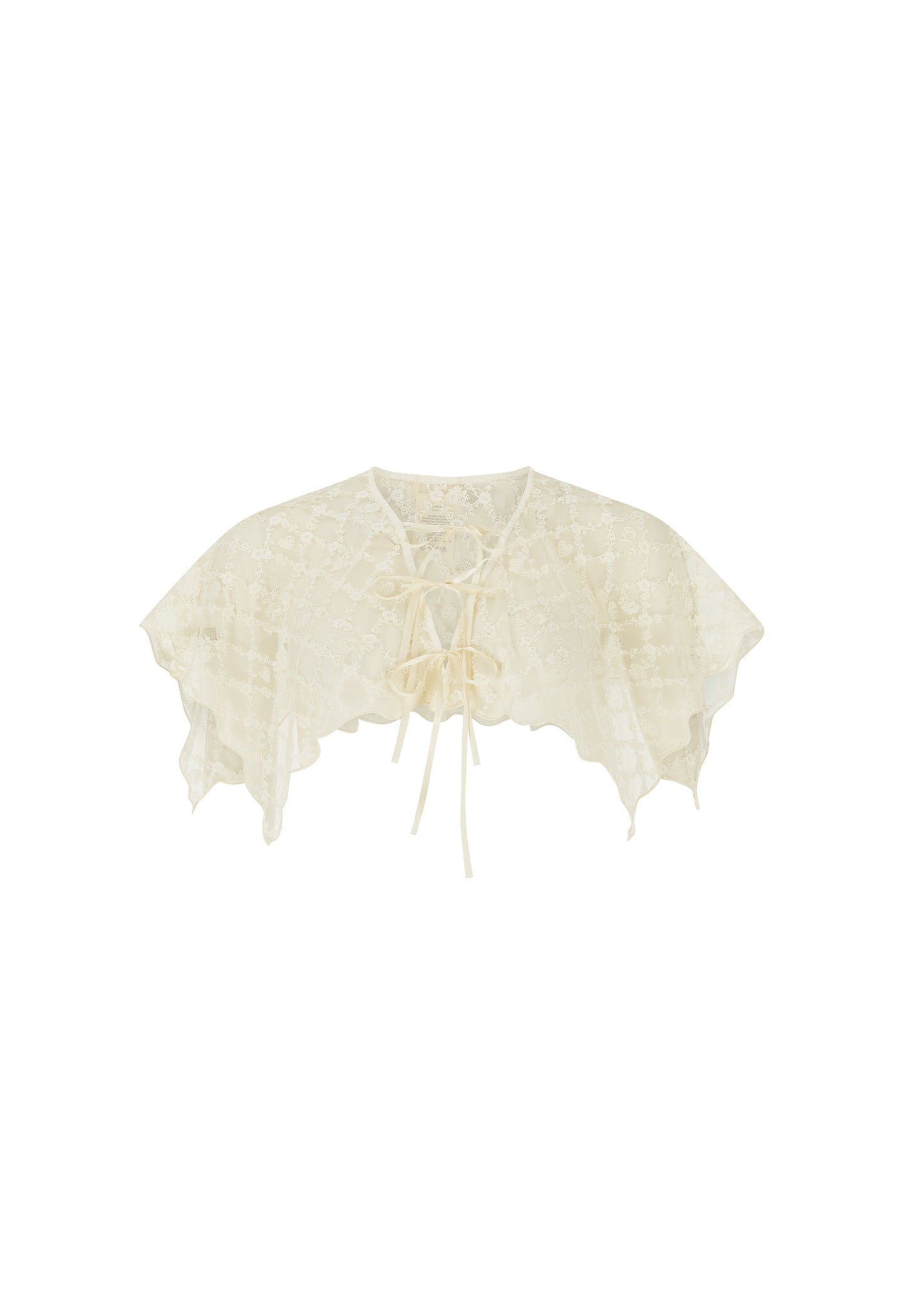 Spell - Serpent Lace Cape - Vintage Cream