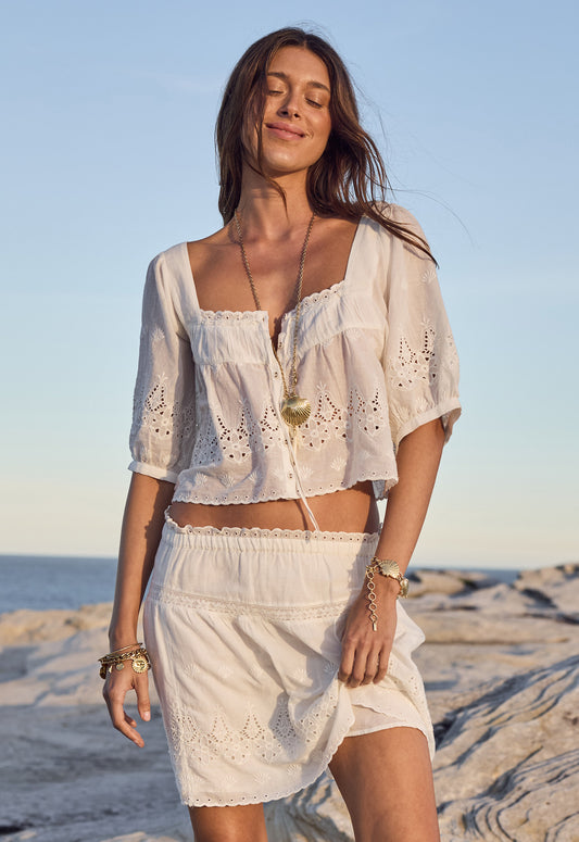 Spell - Maiden Lace Blouse - Antique White