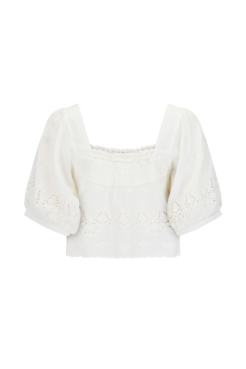 Spell - Maiden Lace Blouse - Antique White