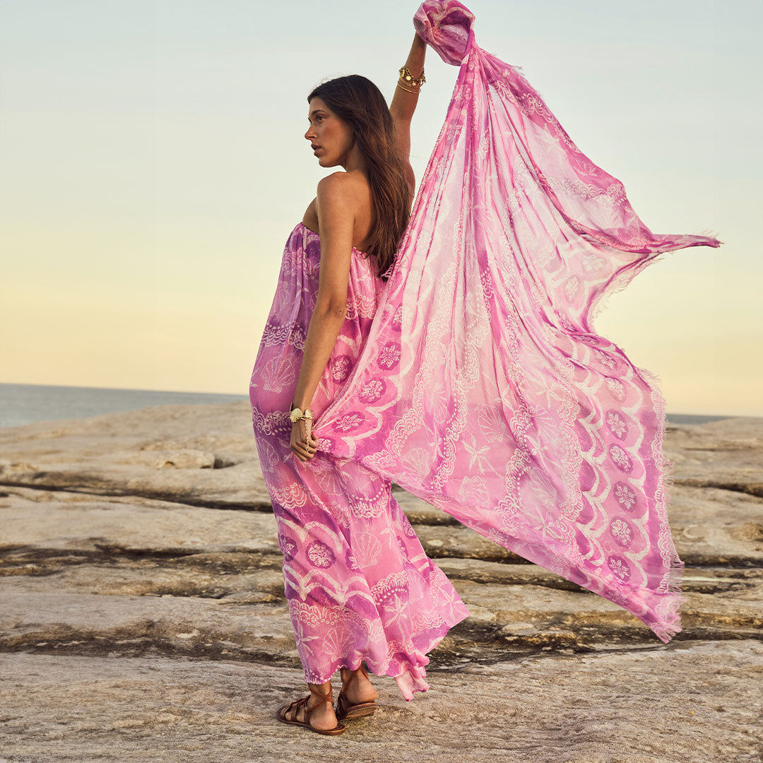 Spell - Mermaid Cove Travel Scarf - Musk