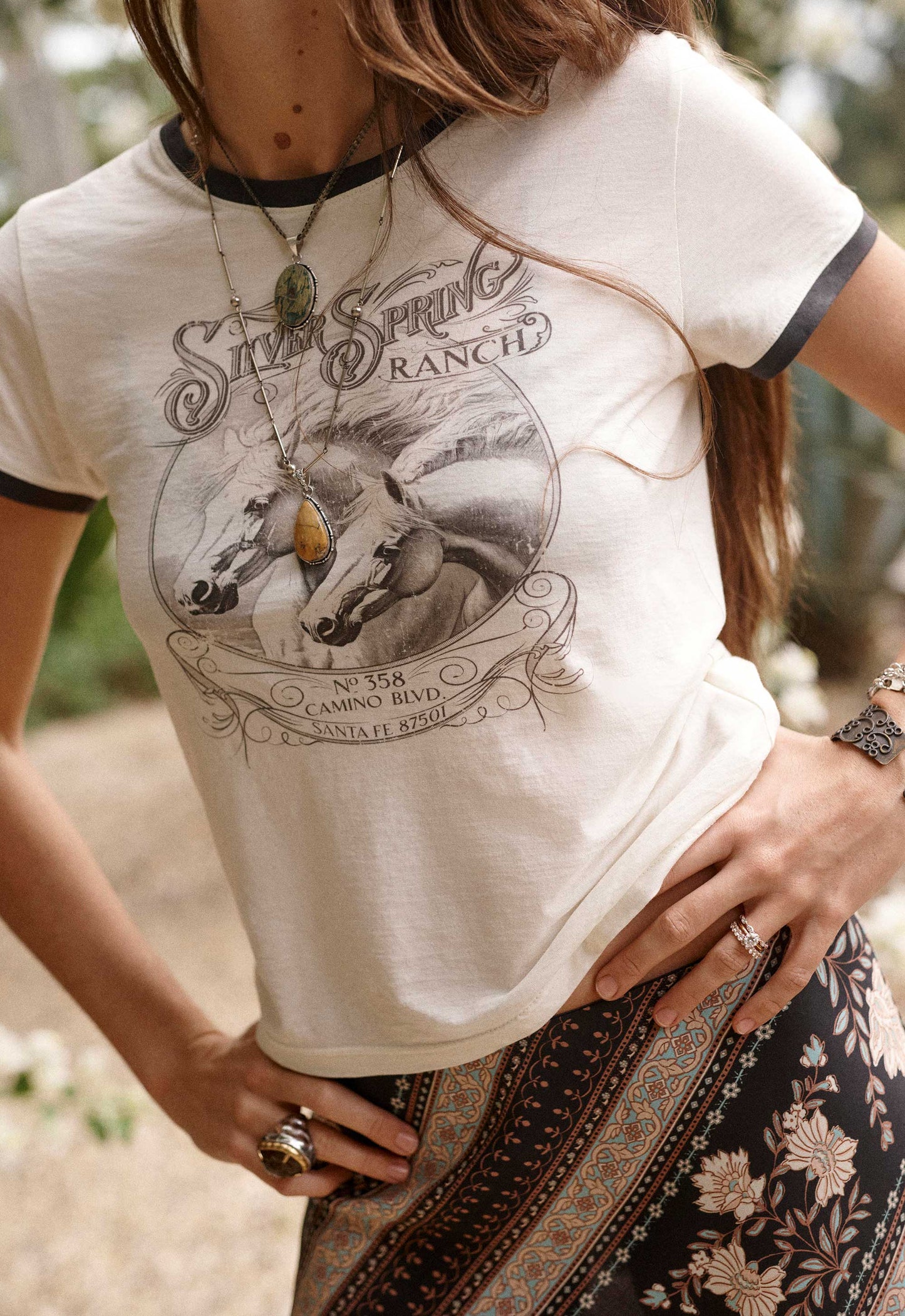 Spell - Silver Spring Tee - Vintage Cream