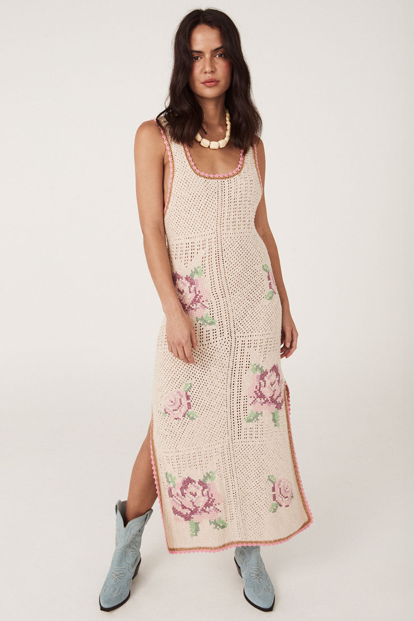 Spell - Coastal Granny Midi Dress - Blossom